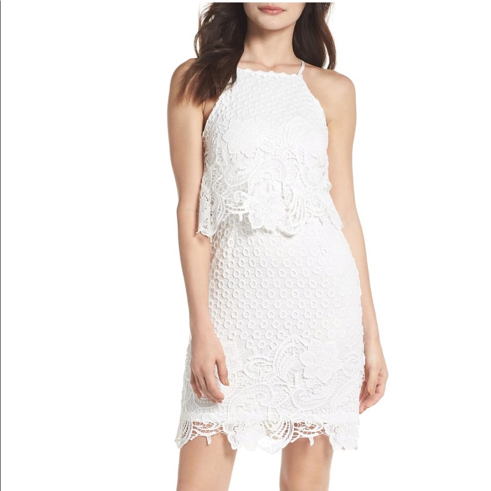 BB Dakota Bryn Lace Halter Dress
